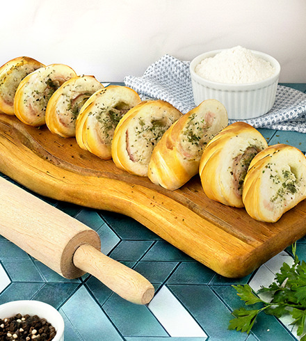 Pan de jamón y queso