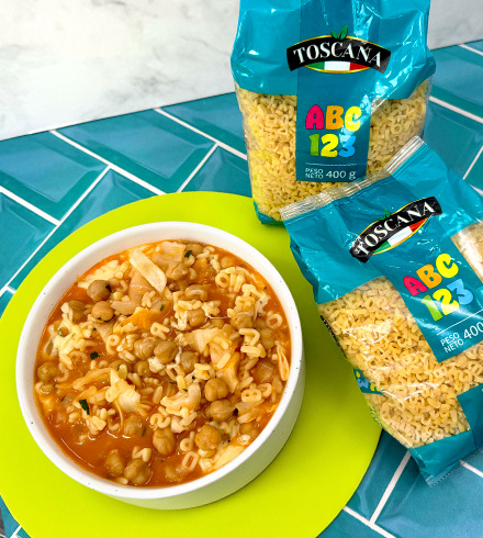 Sopa de letras con garbanzos